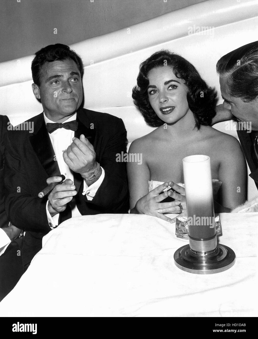 Mike Todd, Elizabeth Taylor at the Mocambo, 1958 Stock Photo - Alamy