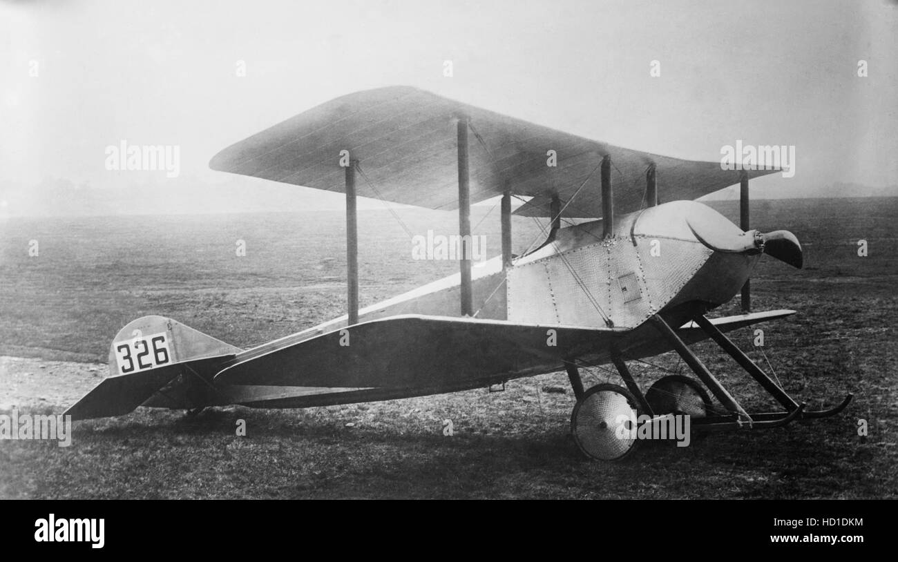 British Sopwith Tabloid Biplane, Aldershot, England, UK, Bain News Service, 1915 Stock Photo