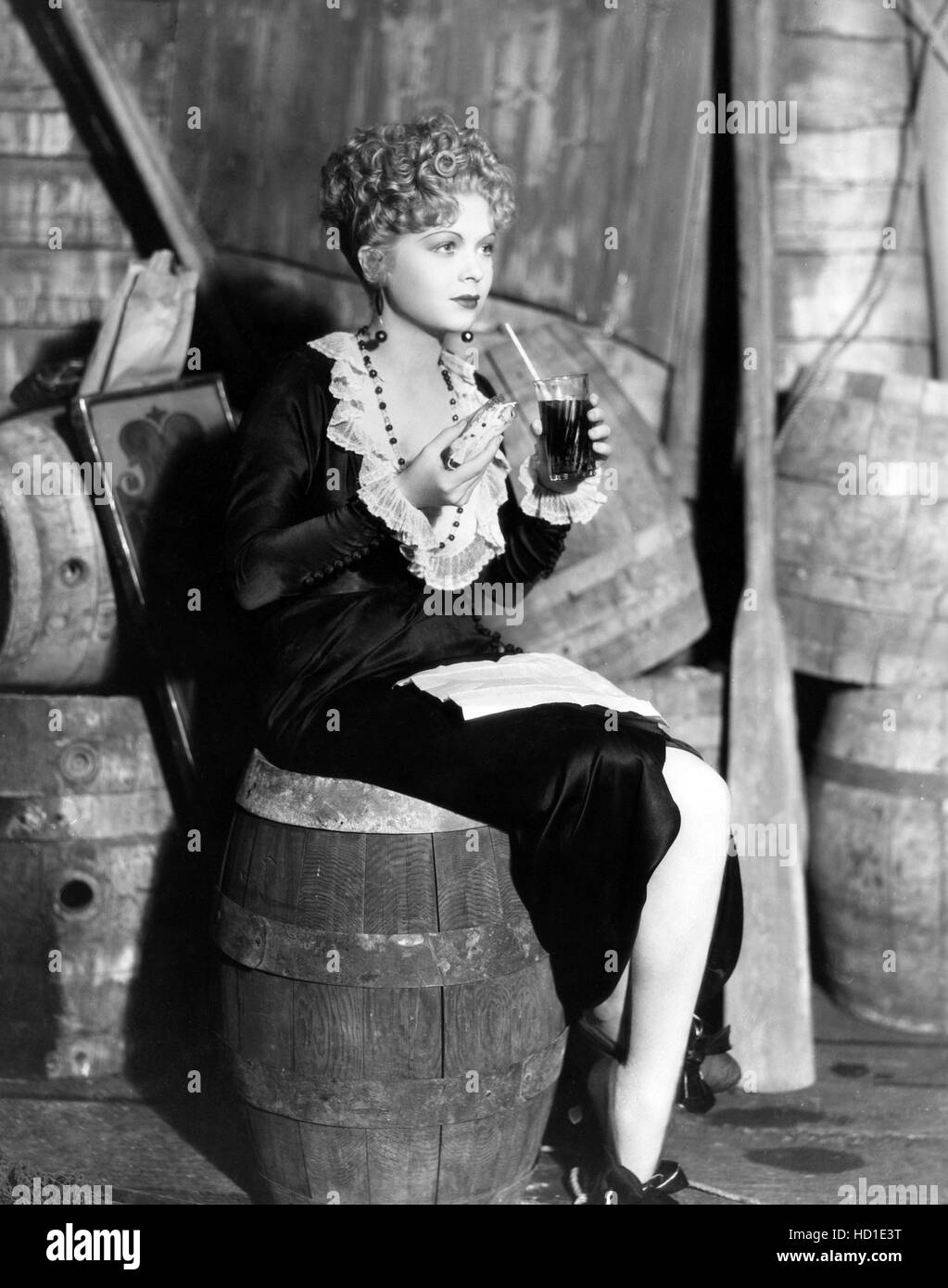 Dorothy Dell, on the set of WHARF ANGEL, 1934 Stock Photo - Alamy