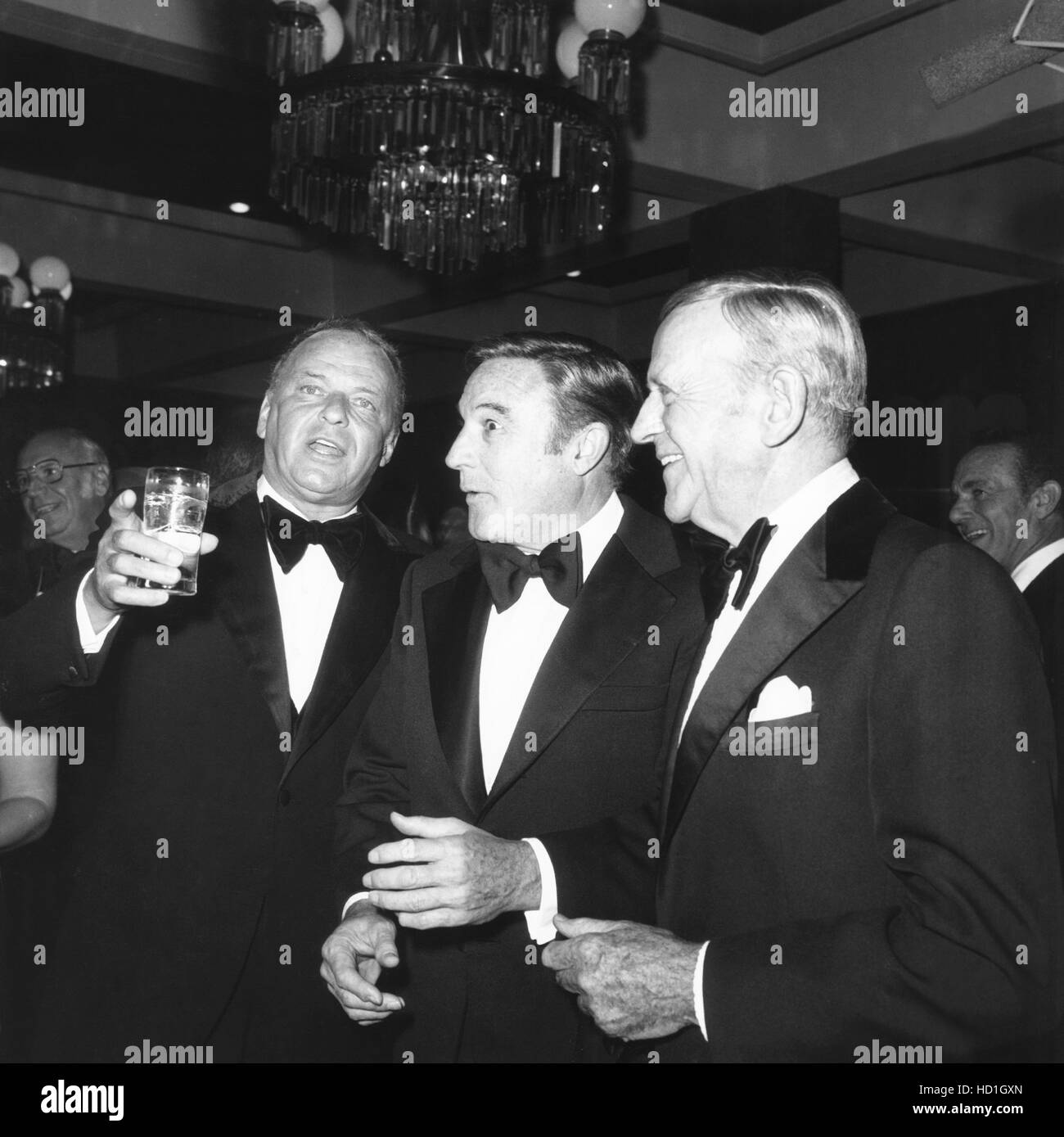 From left Frank Sinatra, Gene Kelly, Fred Astaire at Friar's Club