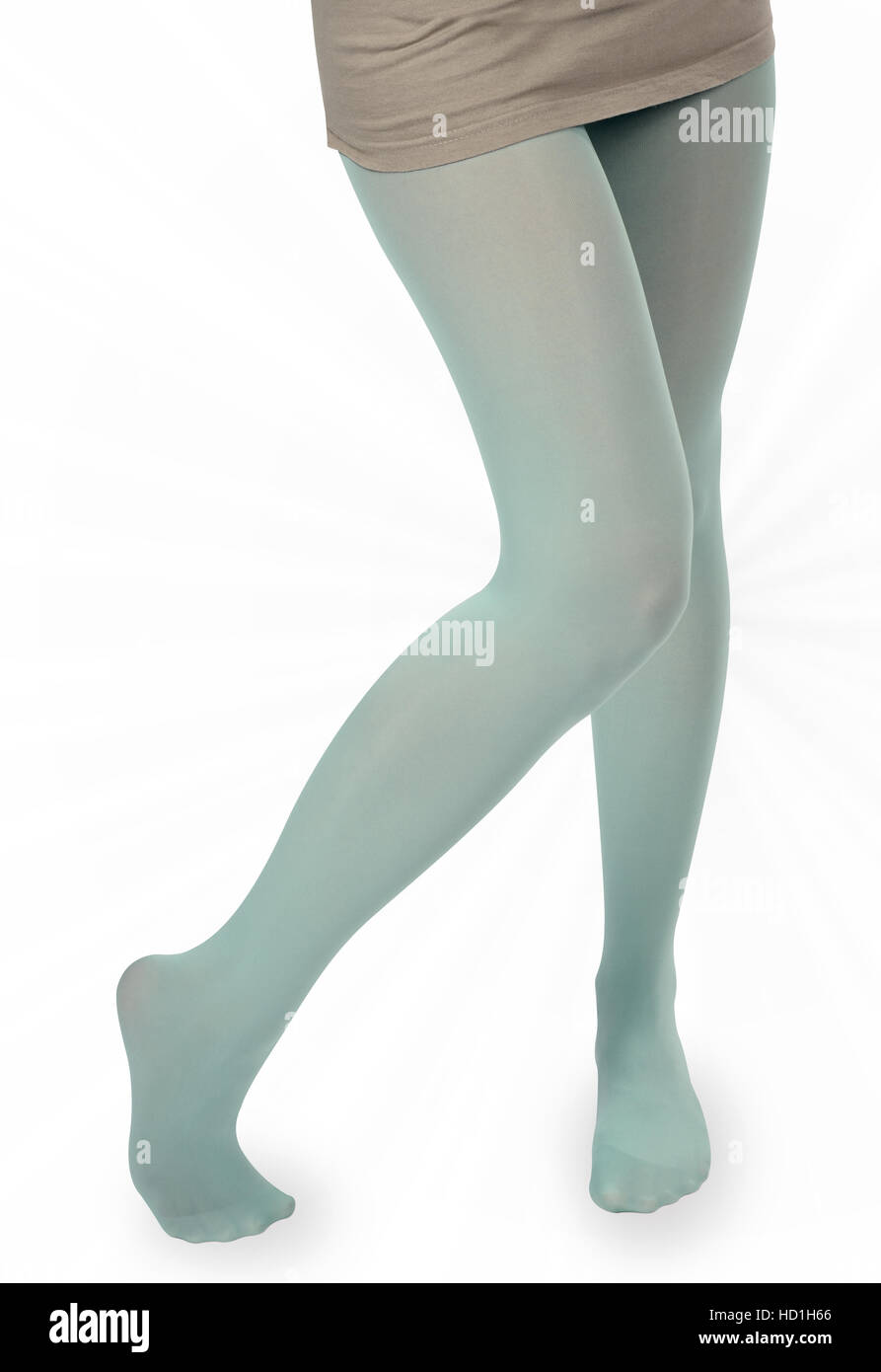 Woman dress pantyhose stockings Stock Photo