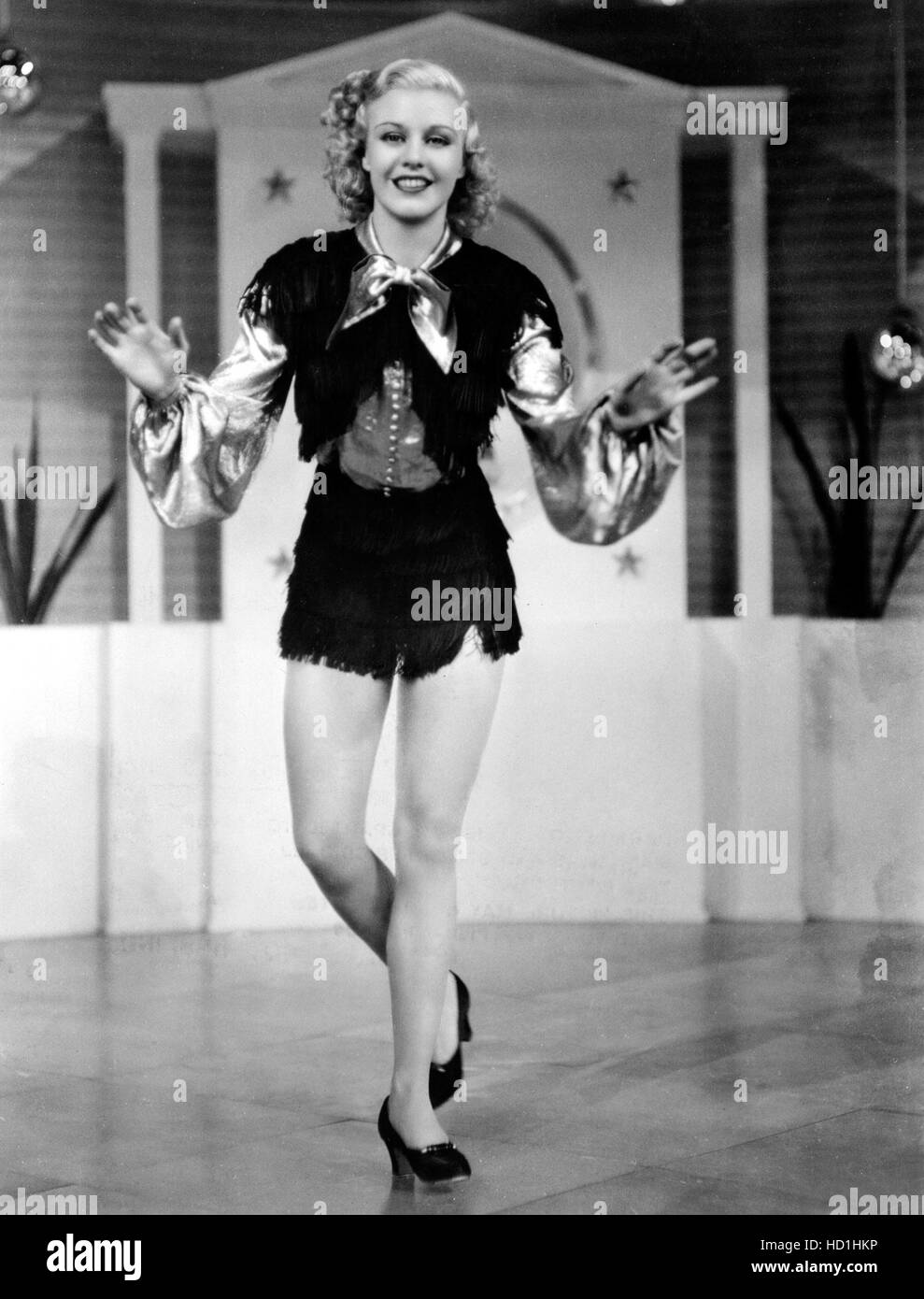 GINGER ROGERS, tap dancing in the film "Follow the Fleet", c. 1936