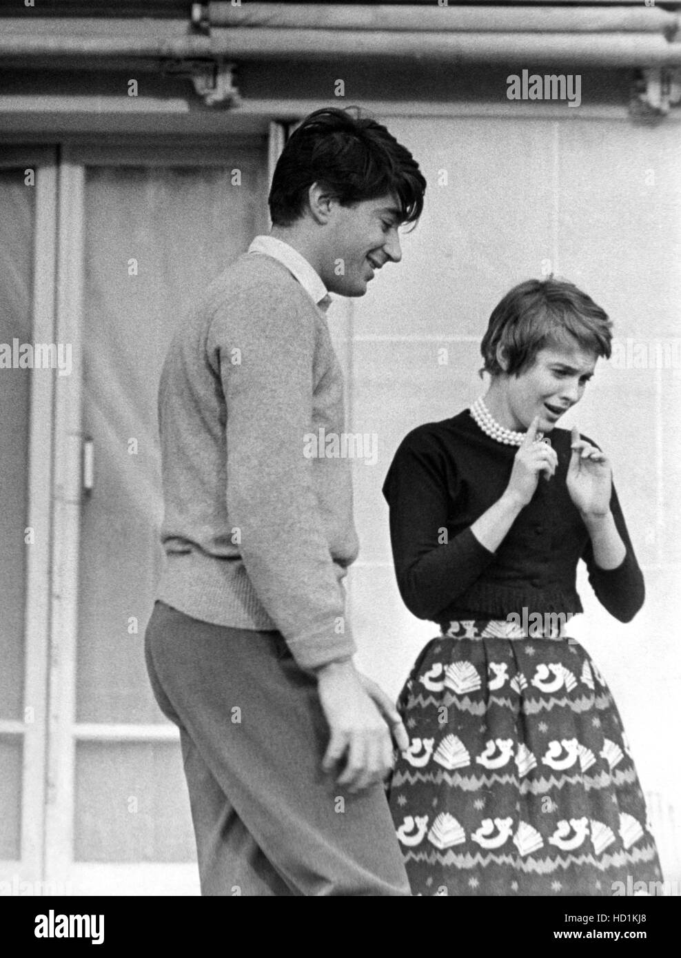 Jean Seberg with husband, Francois Moreuil, 1960 Stock Photo - Alamy