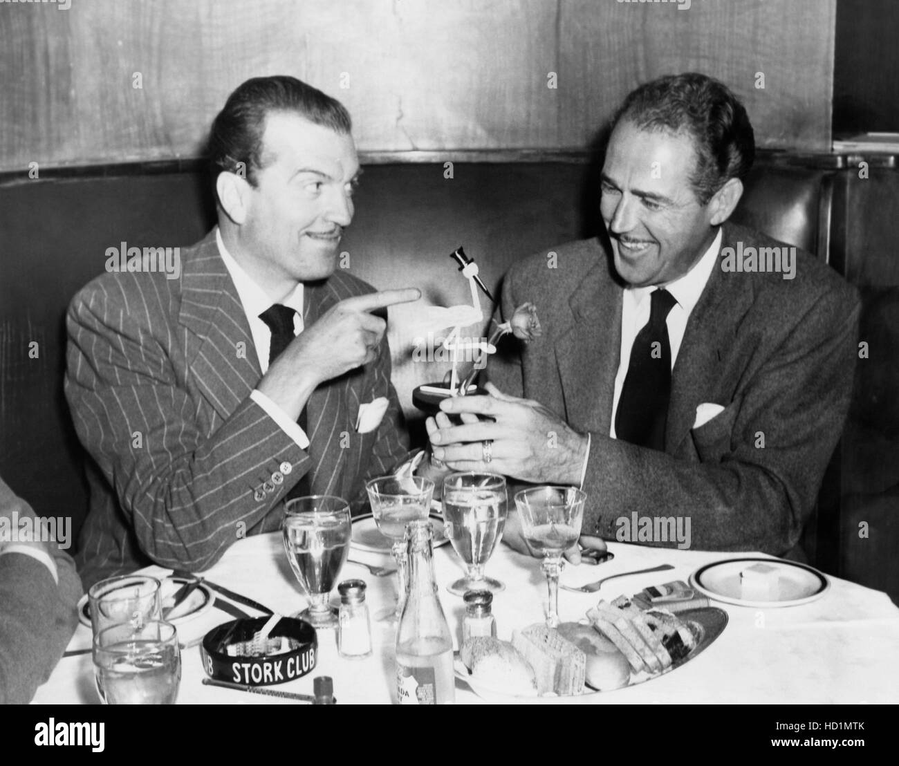 John Loder From left: John Loder, Patric Knowles, at the Stork Club, ca. 1949 ...
