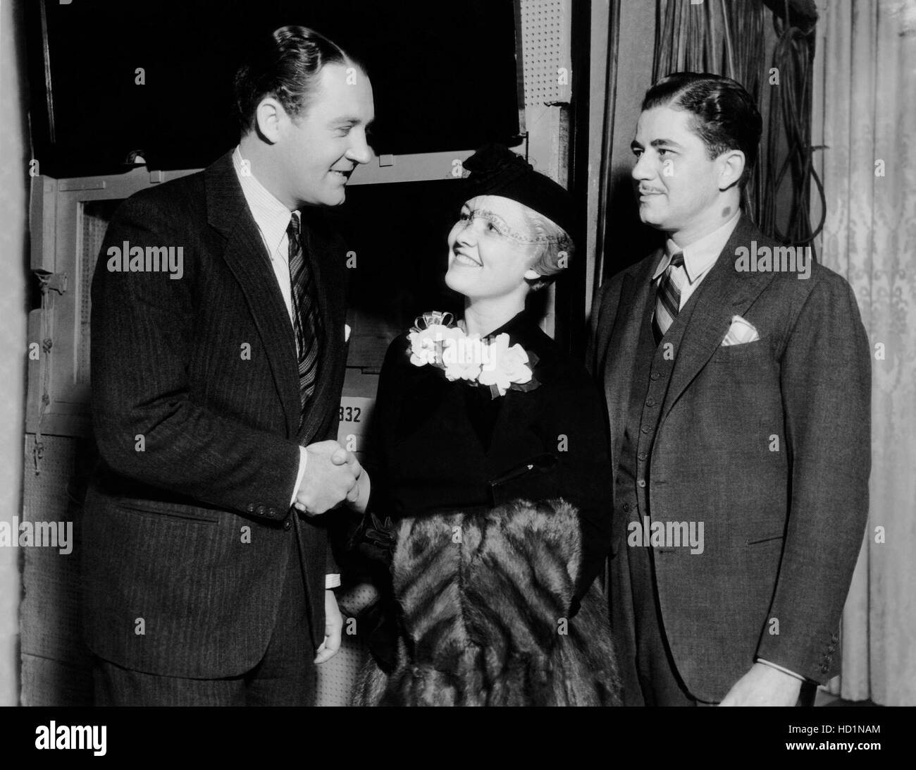 From Left, Ian Hunter, Laura La Plante, And La Plante's Second Husband 