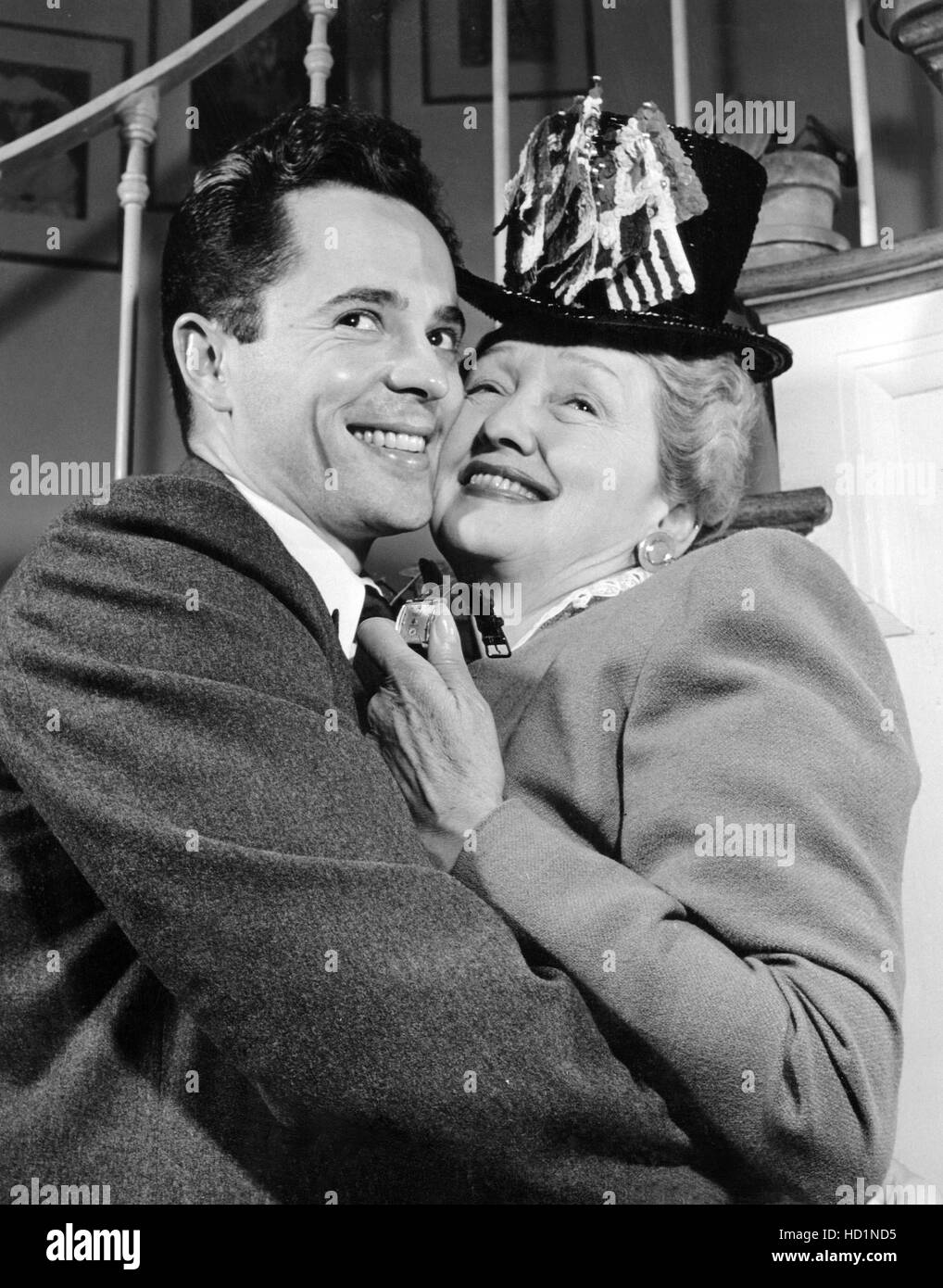 From left Larry Parks, Hedda Hopper, ca. 1946 Stock Photo Alamy