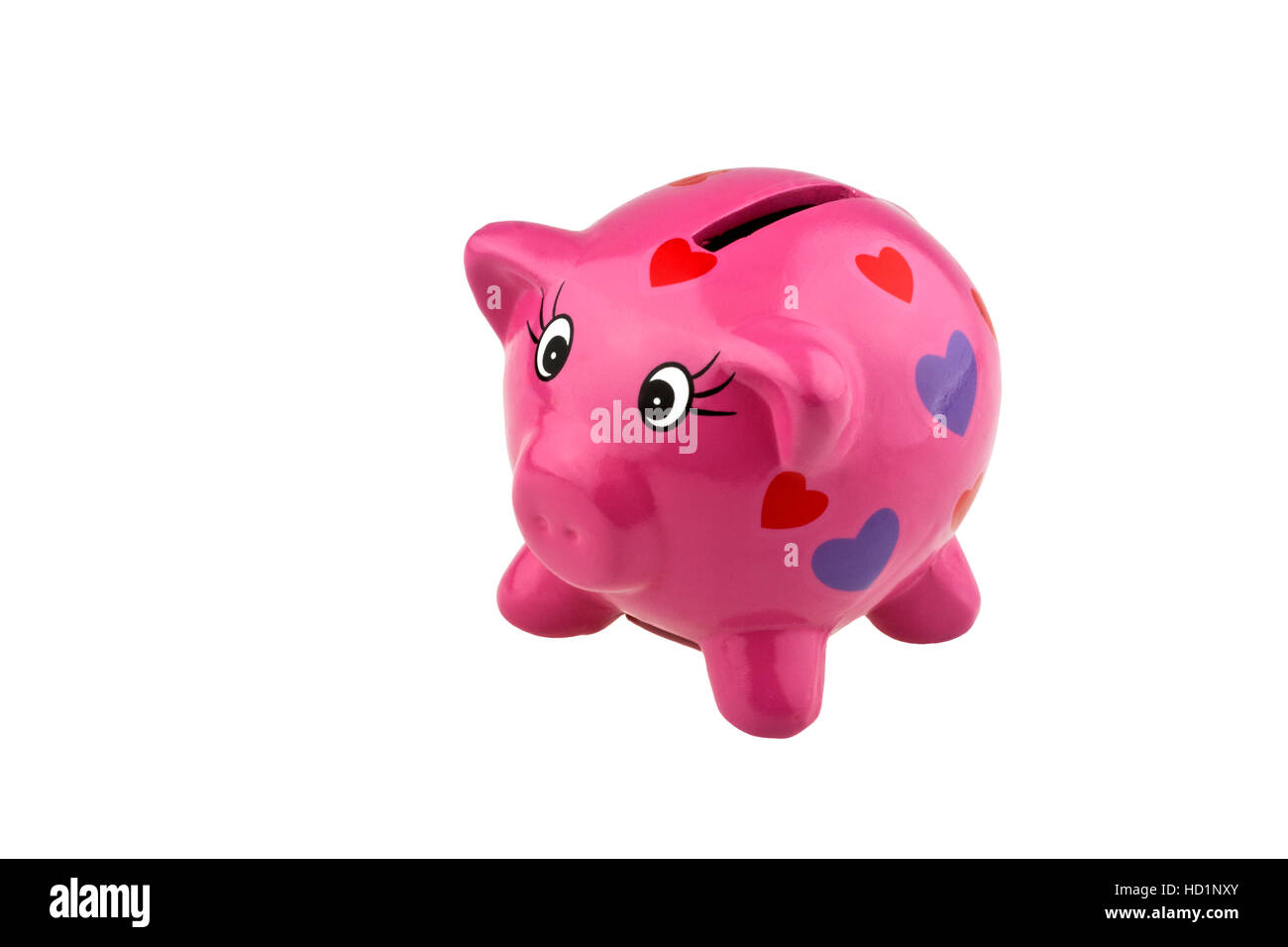 Piggy bank isolated on white background Stock Photo - Alamy