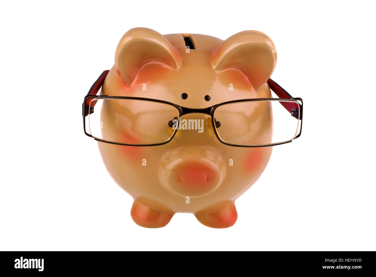 Piggy bank isolated on white background Stock Photo - Alamy