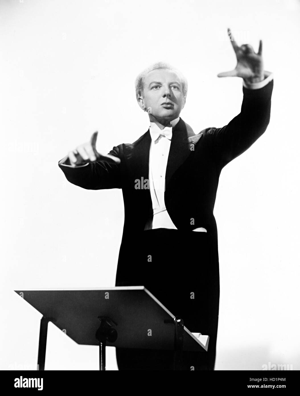 Leopold Stokowski, portrait ca. 1930s as seen in the film 'The Big Broadcast of 1937' Stock