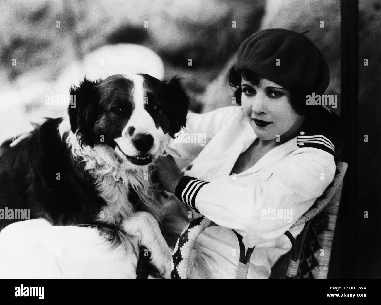 Marie Prevost And Her Dog, Rover, September 25, 1926 Stock Photo - Alamy