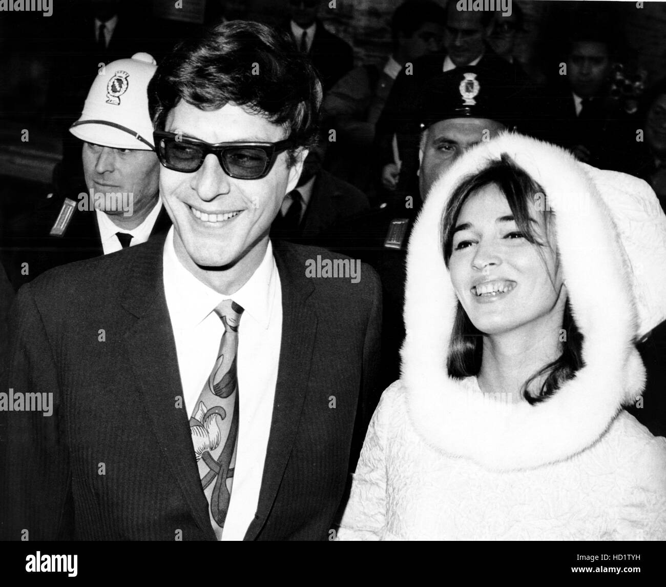 Paul Getty Jr. and his bride Talitha Pol, 12/27/1966 Stock Photo