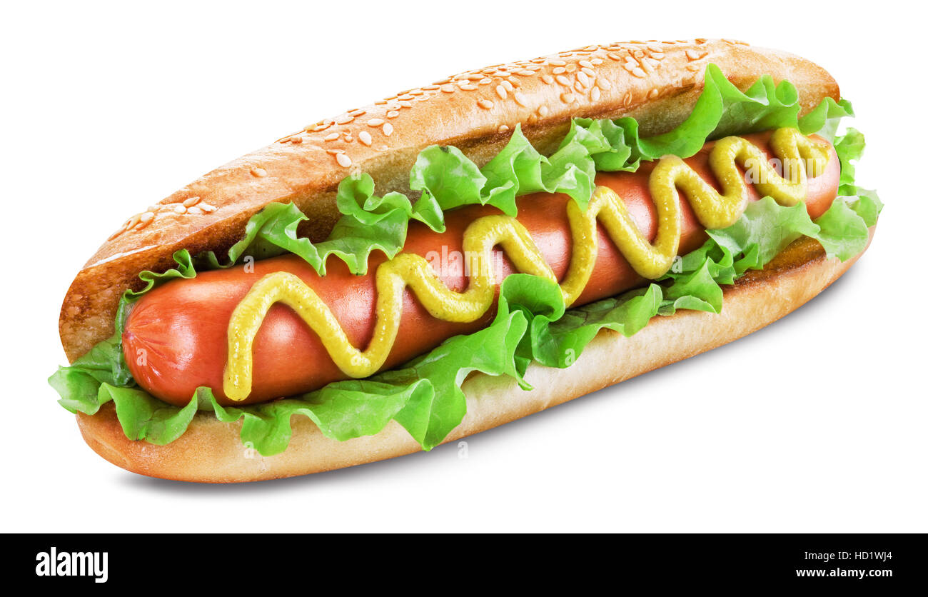 Hot dog ketchup mustard lettuce hires stock photography and images Alamy