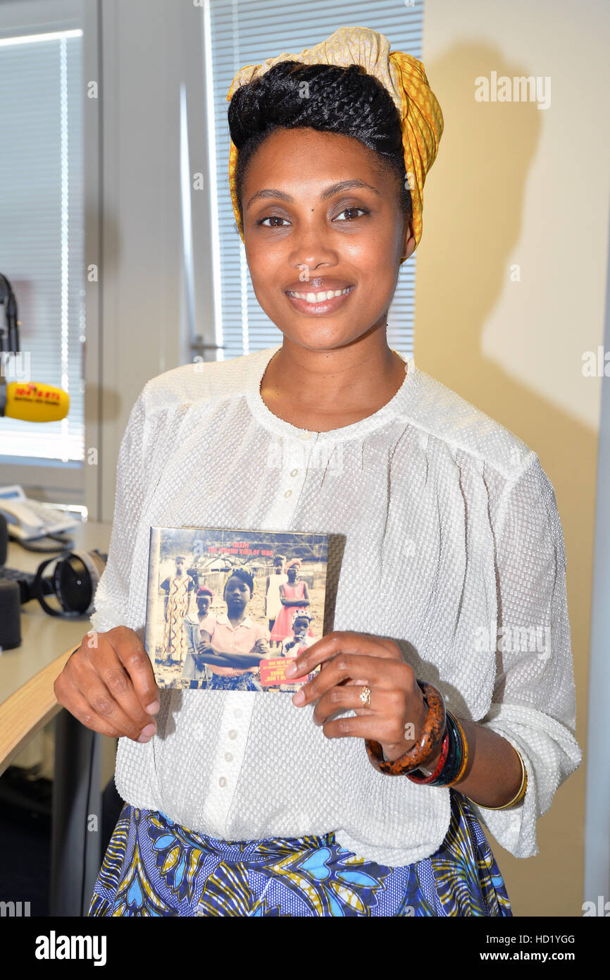 Imany Singer Photocall with singer Imany at RTL Radiostation. She is presenting her ...