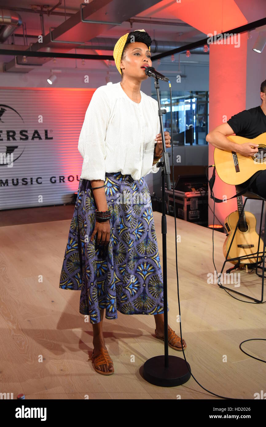 Imany Singer French singer Imany promoting her latest album 'The wrong kind of war ...