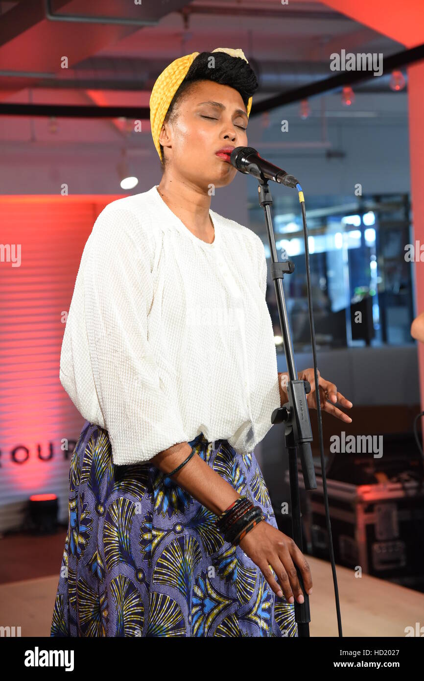 Imany Singer French singer Imany promoting her latest album 'The wrong kind of war ...