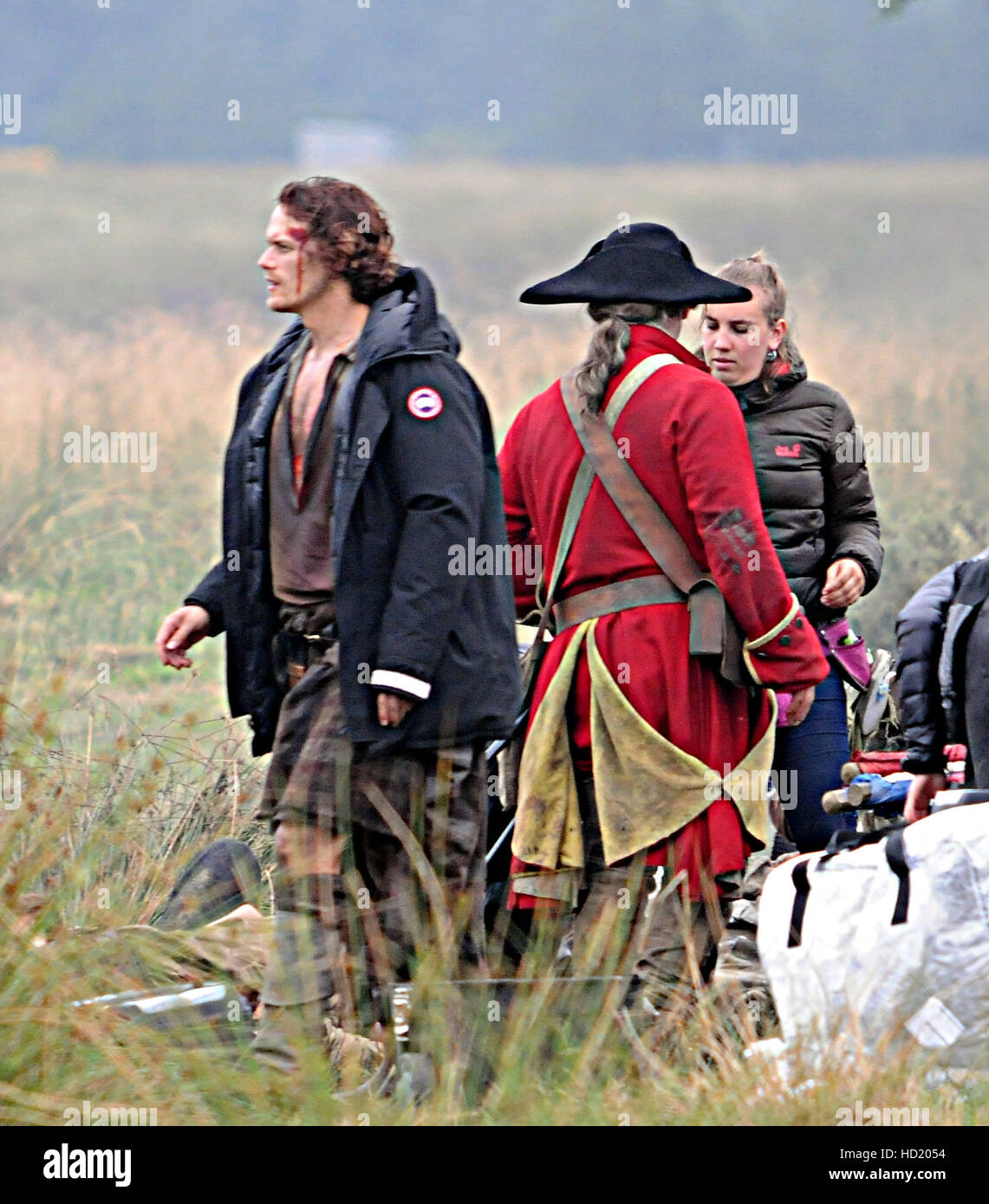 Sam Heughan and cast films Battle of Culloden scenes for 'Outlander