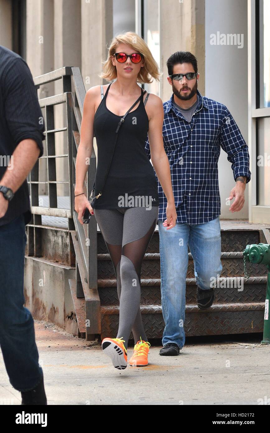 Taylor Swift leaving her gym in New York  Featuring: Taylor Swift Where: Manhattan, New York, United States When: 26 Aug 2016 Stock Photo