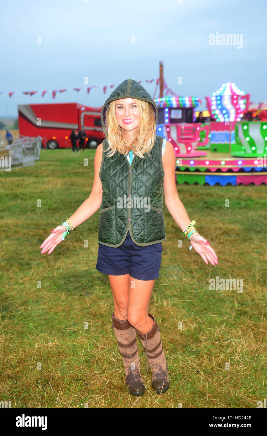 Amanda Holden day two of The Big Feastival at Alex James Farm on August