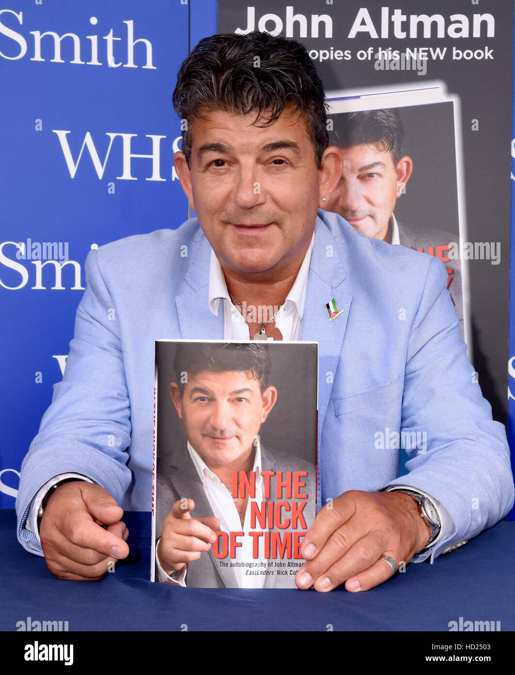 John Altman Signing his new autobiography 'In The Nick Of Time' at WH ...