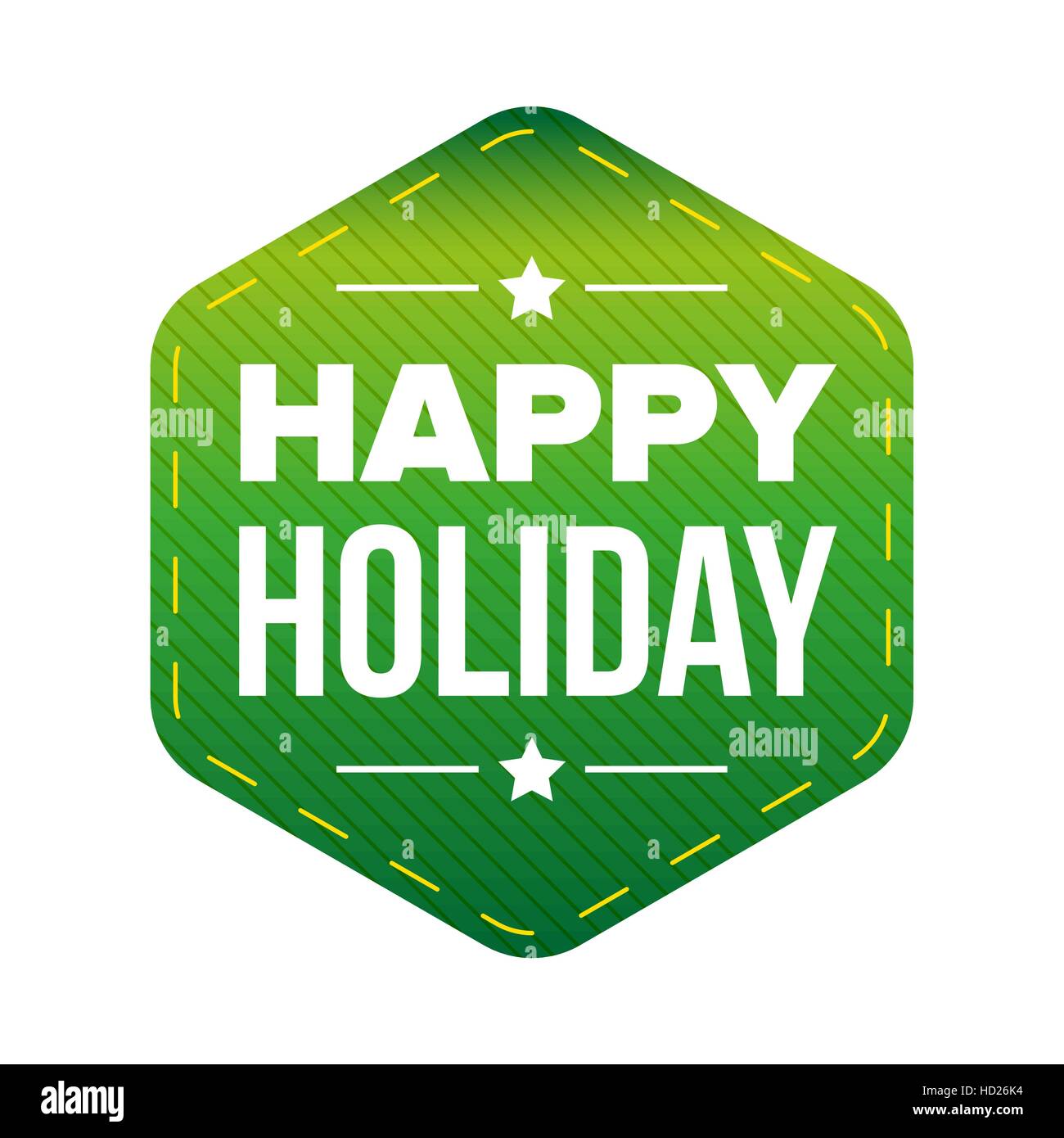 Happy Holiday patch vector green Stock Vector Image & Art Alamy