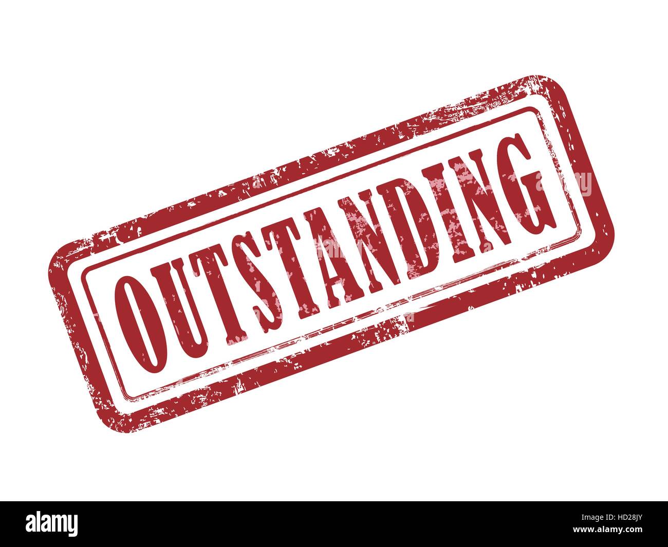 stamp outstanding in red over white background Stock Vector Image & Art ...