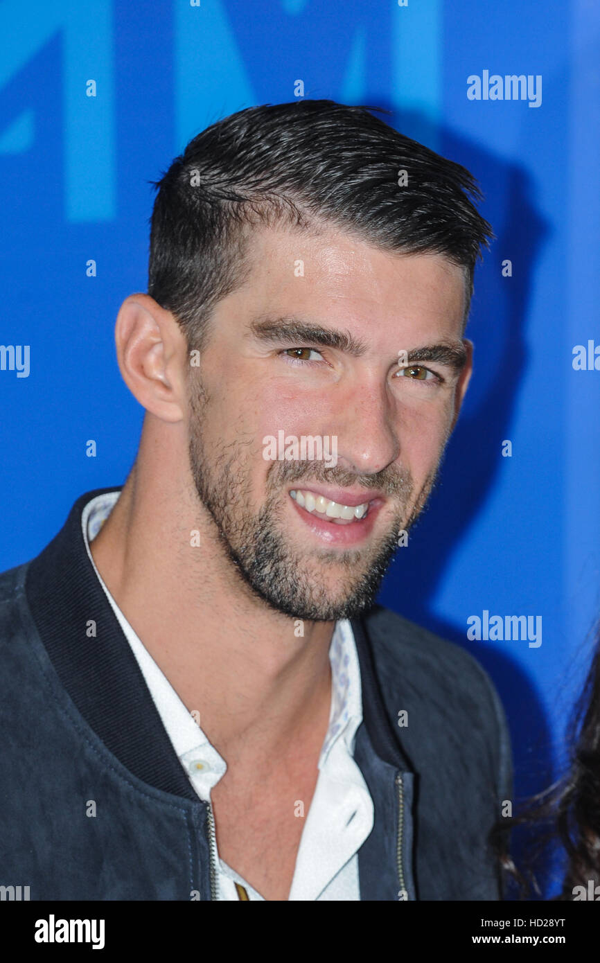 Michael Phelps attending the MTV Video Music Awards 2016 at the Madison