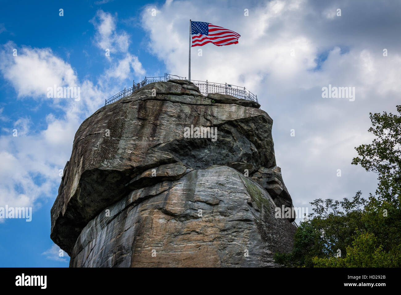 Chimney rock american flag hi-res stock photography and images - Alamy