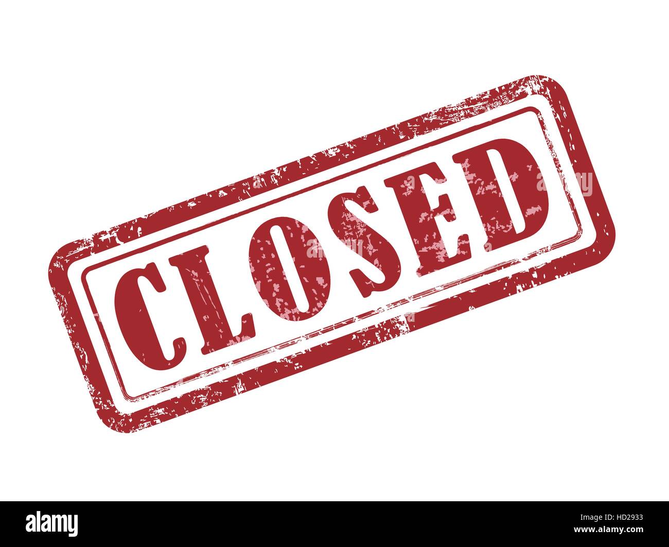 stamp closed in red over white background Stock Vector Image & Art - Alamy