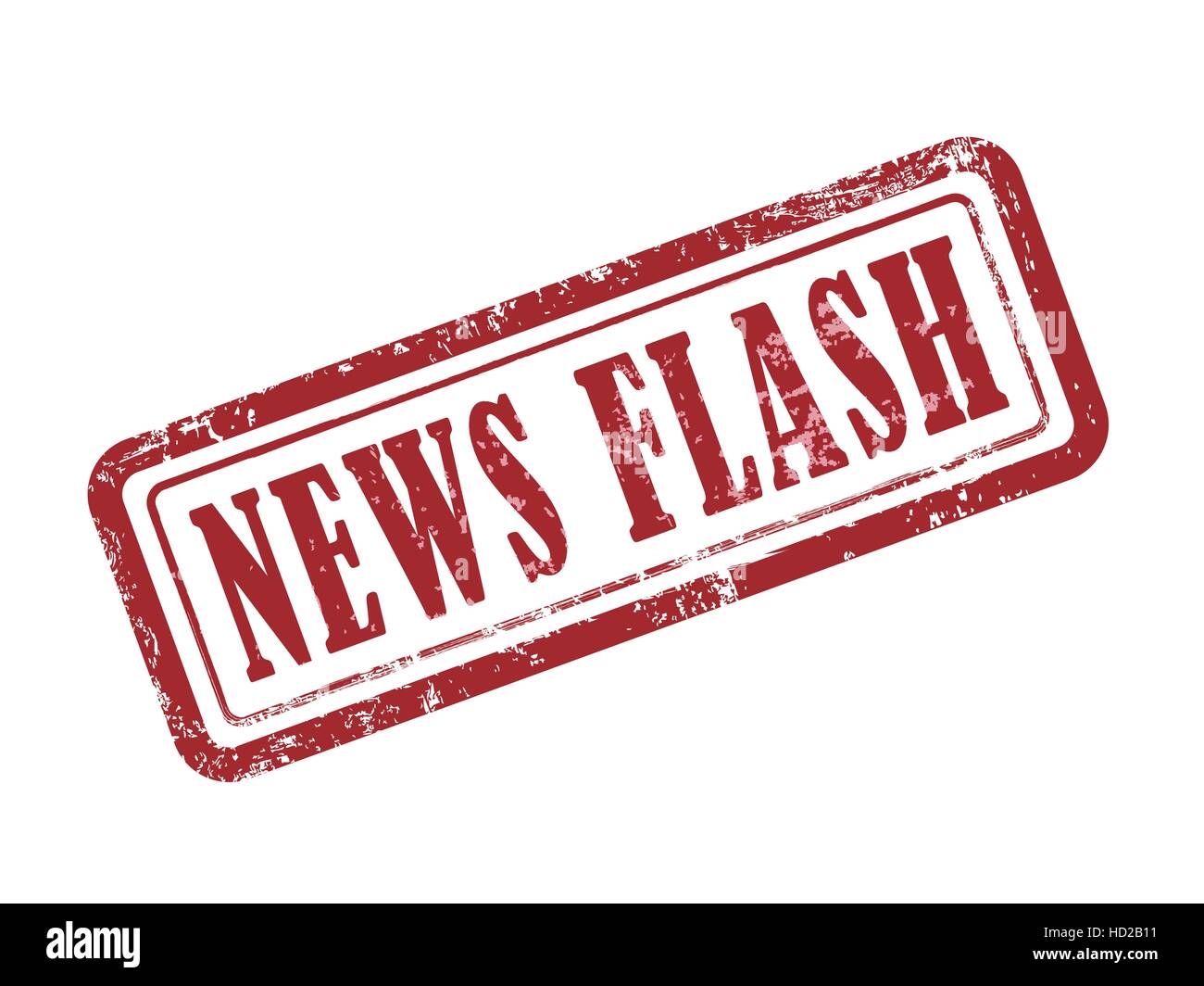 stamp news flash in red over white background Stock Vector Image & Art