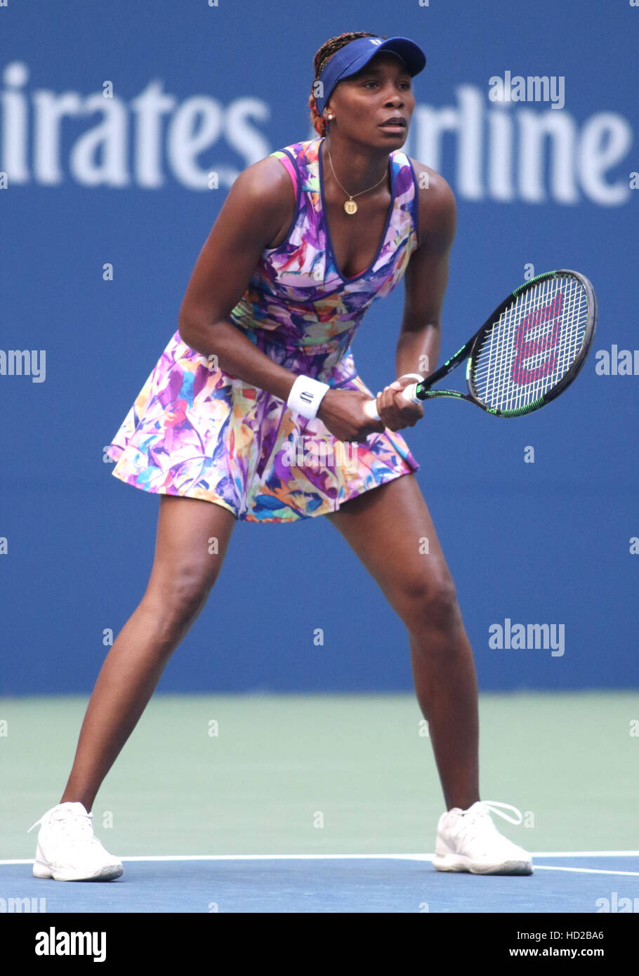 2016 US Open Tennis Championships - Day 2  Featuring: Venus Williams Where: New York, United States When: 30 Aug 2016 Stock Photo
