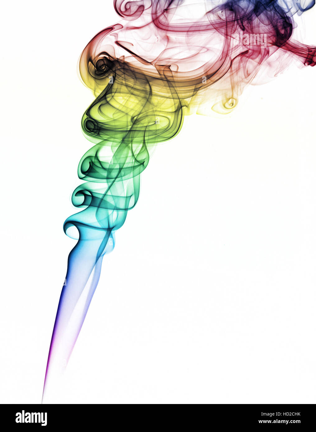 Colored smoke isolated on white background Stock Photo - Alamy