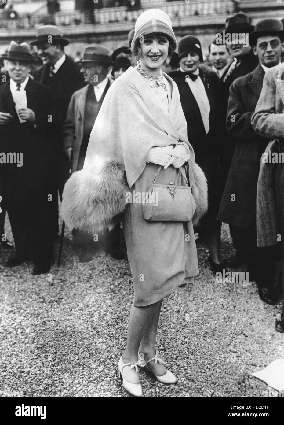 Kathryn Carver at the races in Auteuil, France, 1929 Stock Photo - Alamy