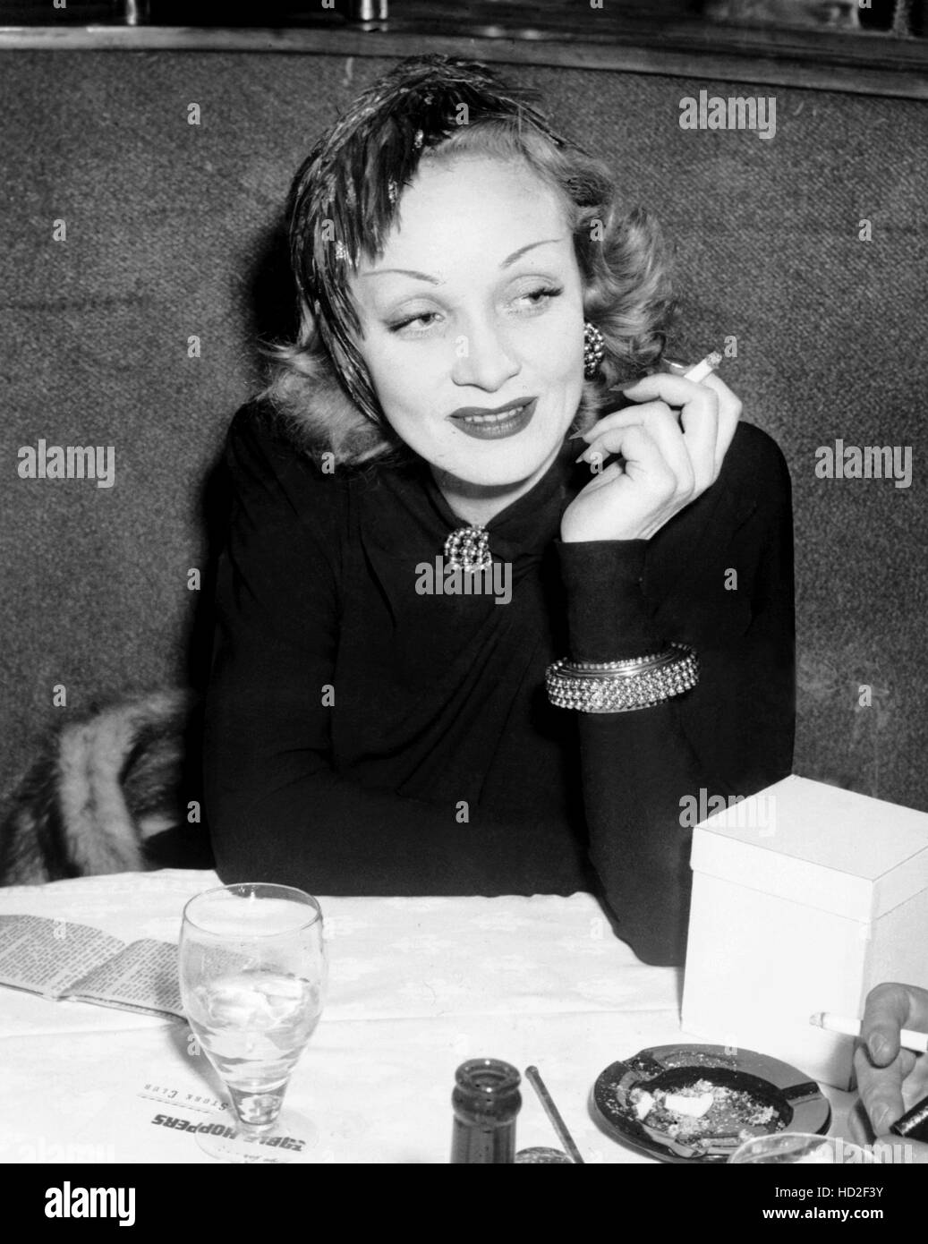 Marlene Dietrich, at the Stork Club, February 1944 Stock Photo - Alamy