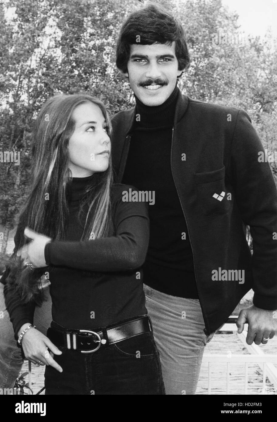 Mark Spitz (right) with his wife Suzy Spitz, 1970s Stock Photo Alamy