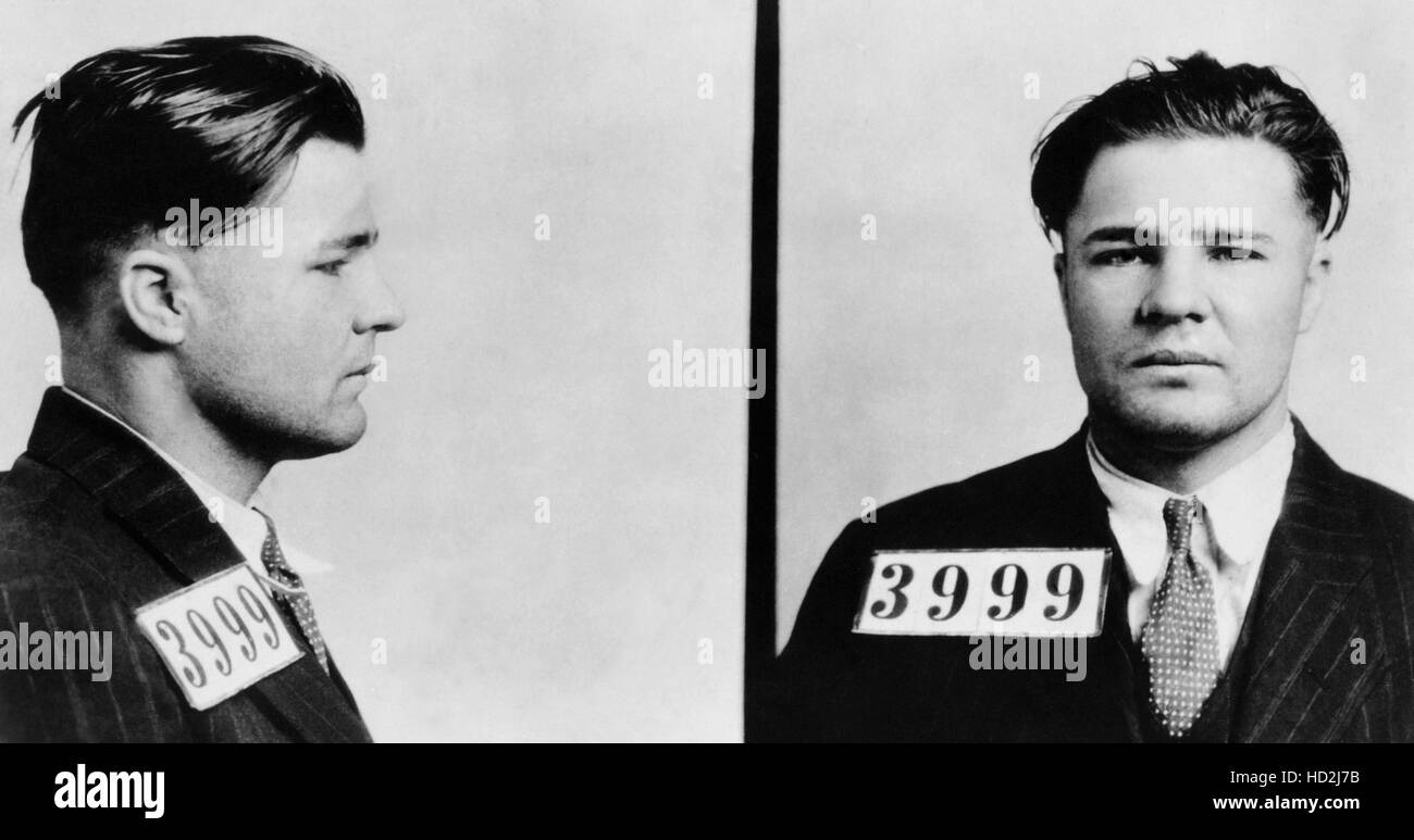 Mug shots of Charles Arthur Floyd, (aka Pretty Boy Floyd), ca. 1933-34