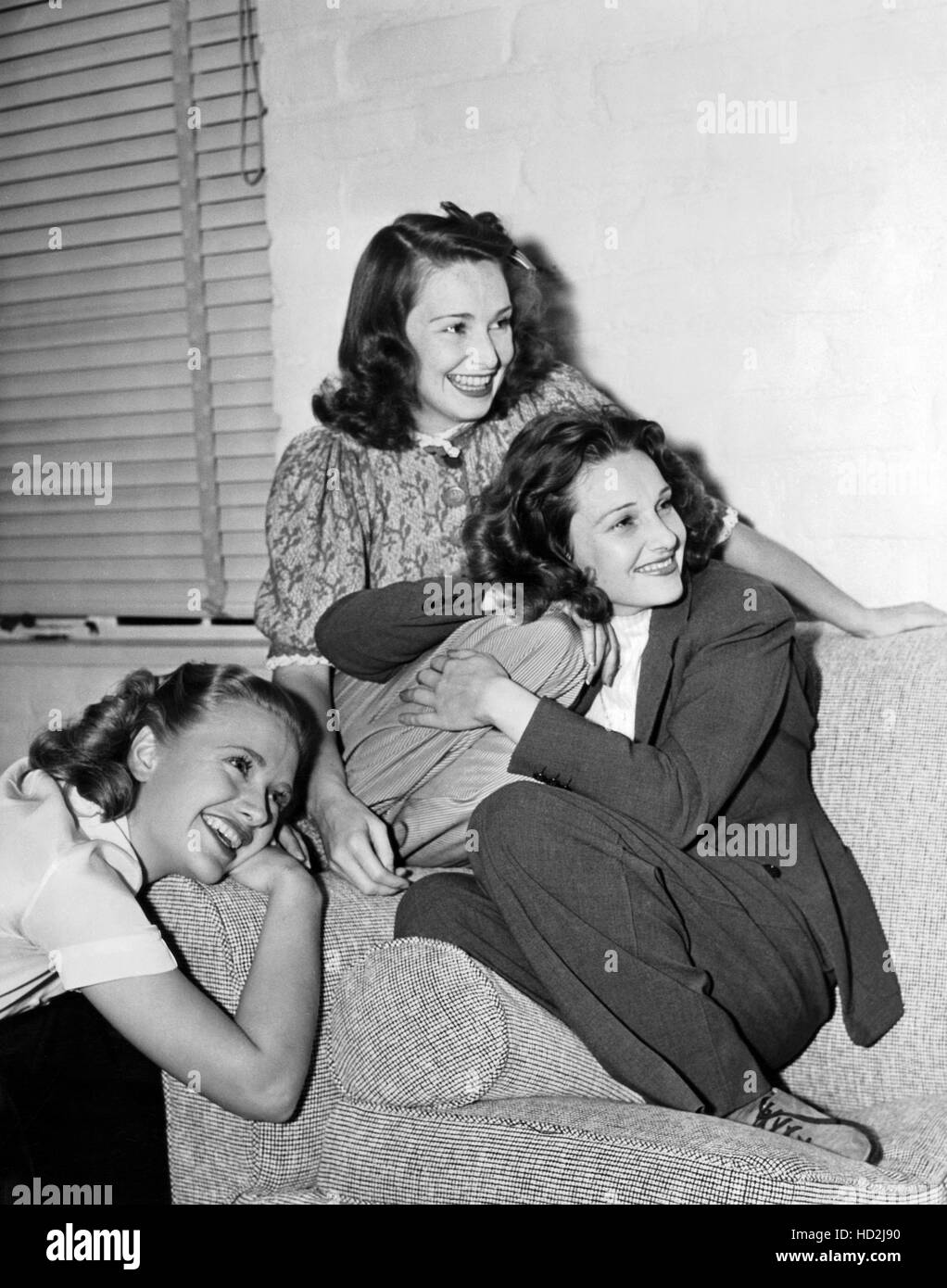 From left Priscilla Lane, Rosemary Lane, Lola Lane (the Lane Sisters