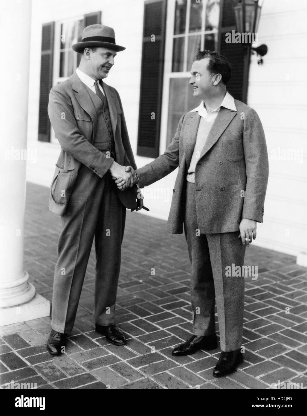 Brothers Ralph Ince, (left) and Thomas Ince, both film directors, March