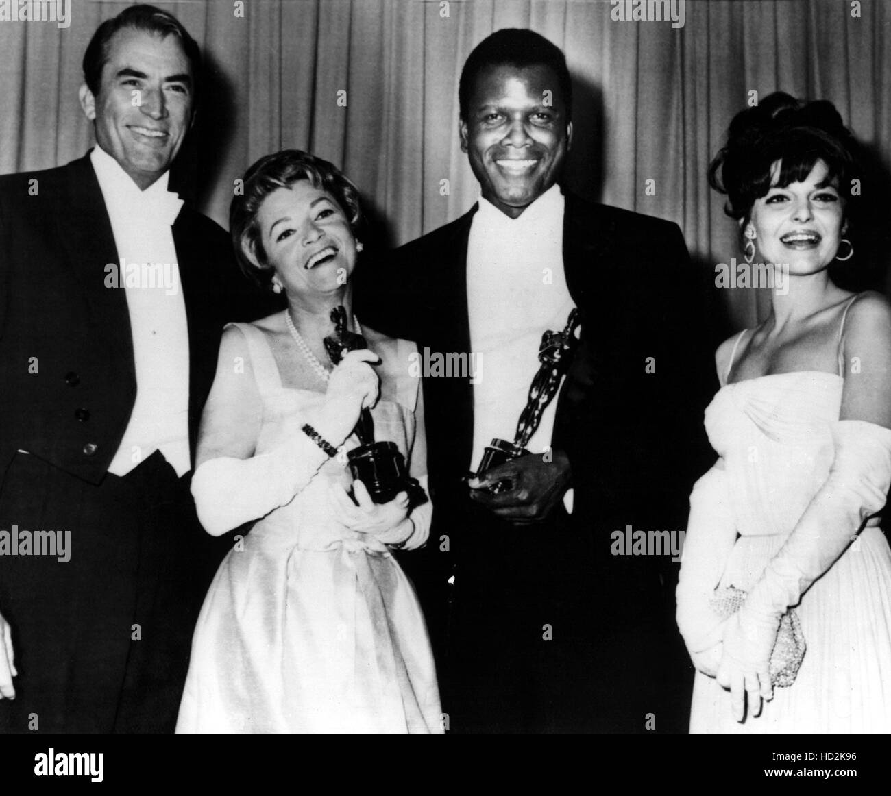 Presenter Gregory Peck, Annabella accepting for Patricia Neal, Sidney ...
