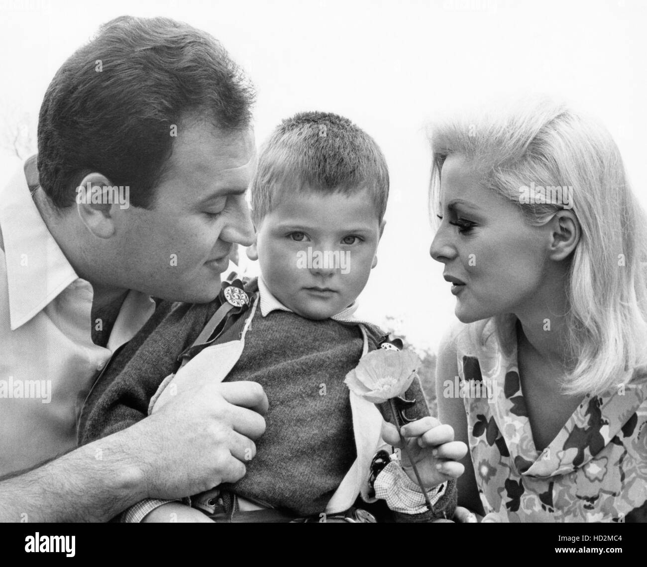 Virna Lisi Right With Husband Franco Pesci And Son Corrado Pesci Stock Photo Alamy