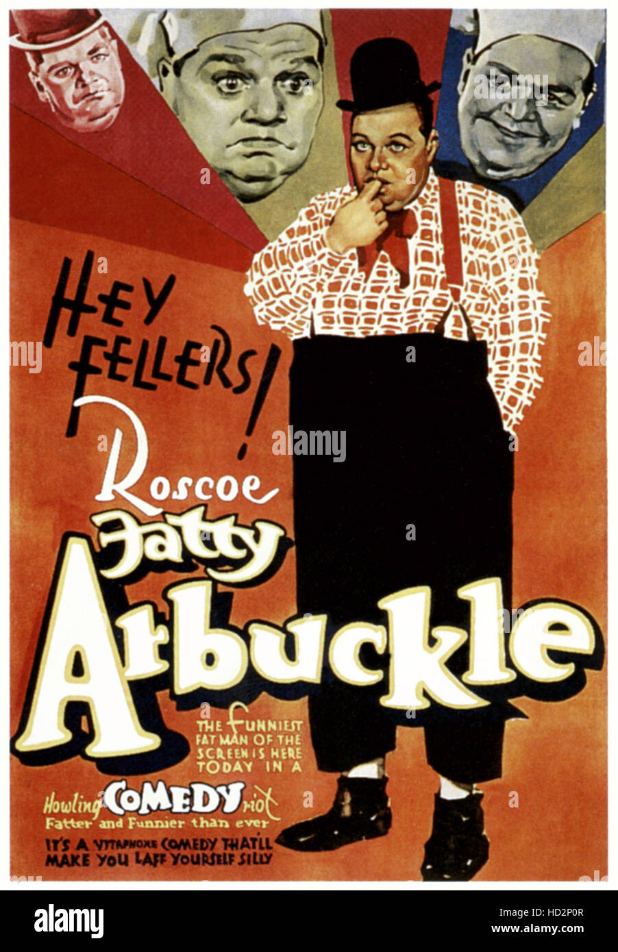 Roscoe Fatty Arbuckle on poster art, 1932 Stock Photo - Alamy