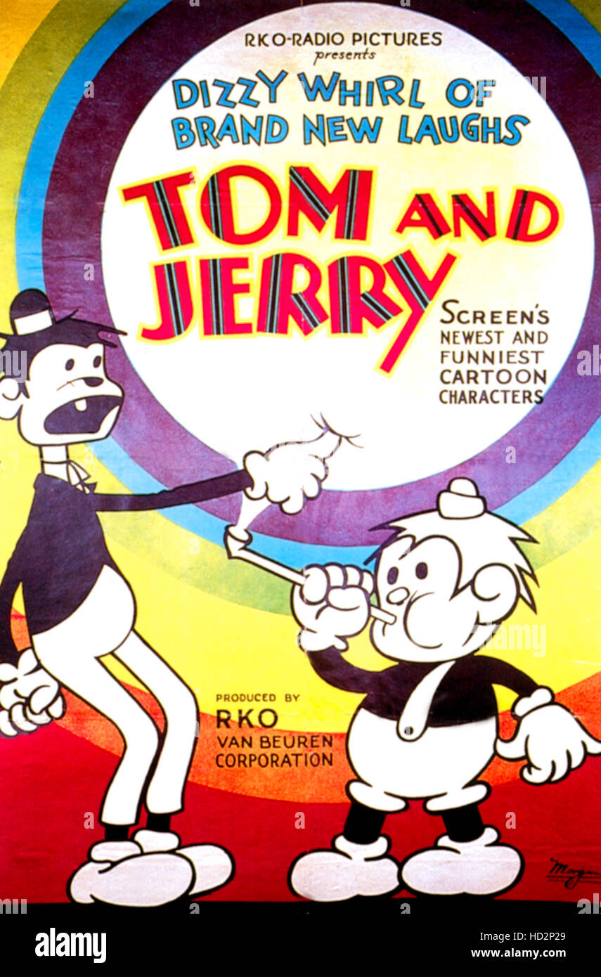 TOM AND JERRY, 1931 Van Beuren cartoon characters Stock Photo - Alamy TOM AND JERRY, 1931 Van Beuren cartoon characters Stock Photo - Alamy