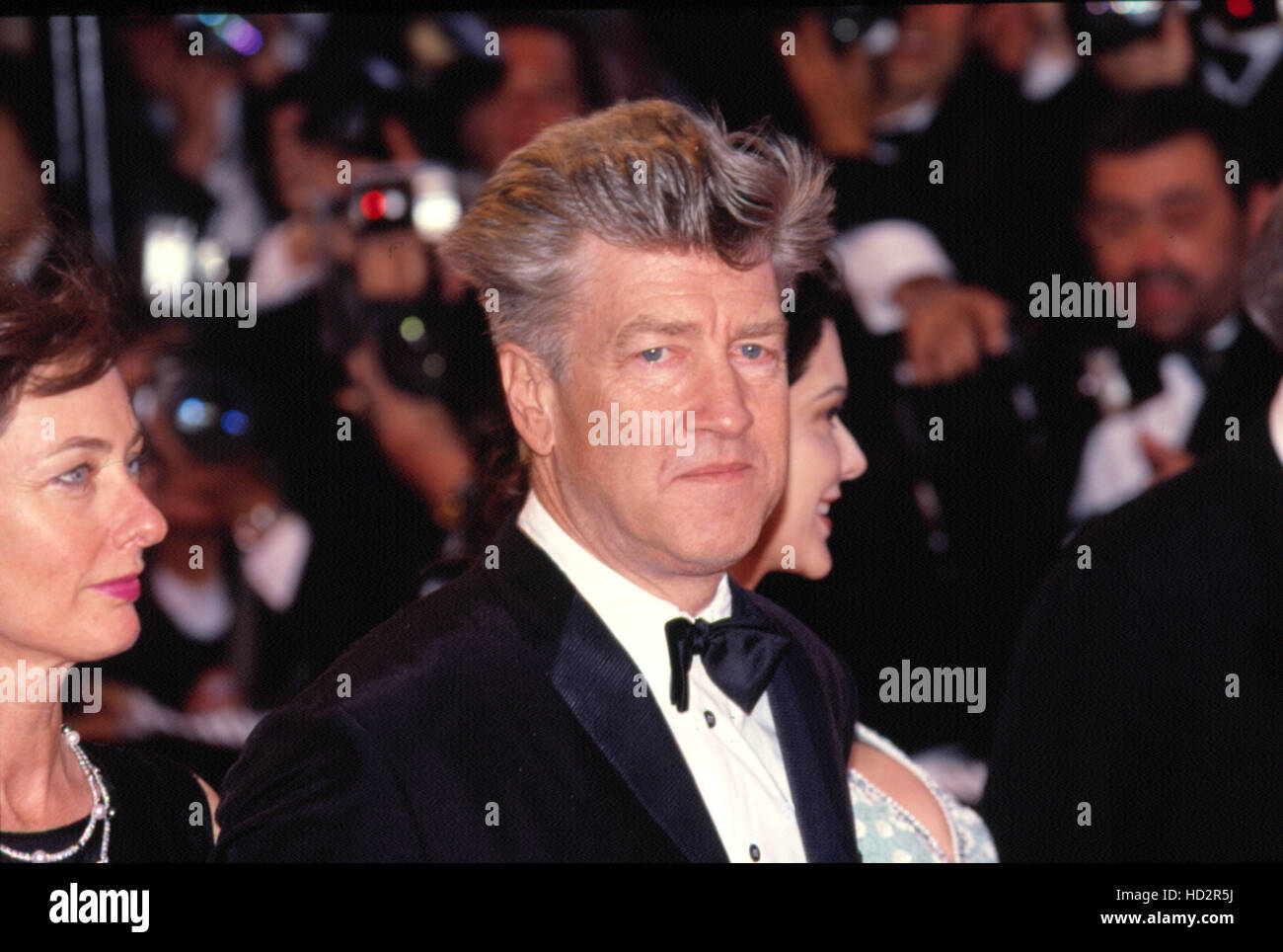 David Lynch and Mary Sweeney at Cannes Film Festival 2001, by Thierry