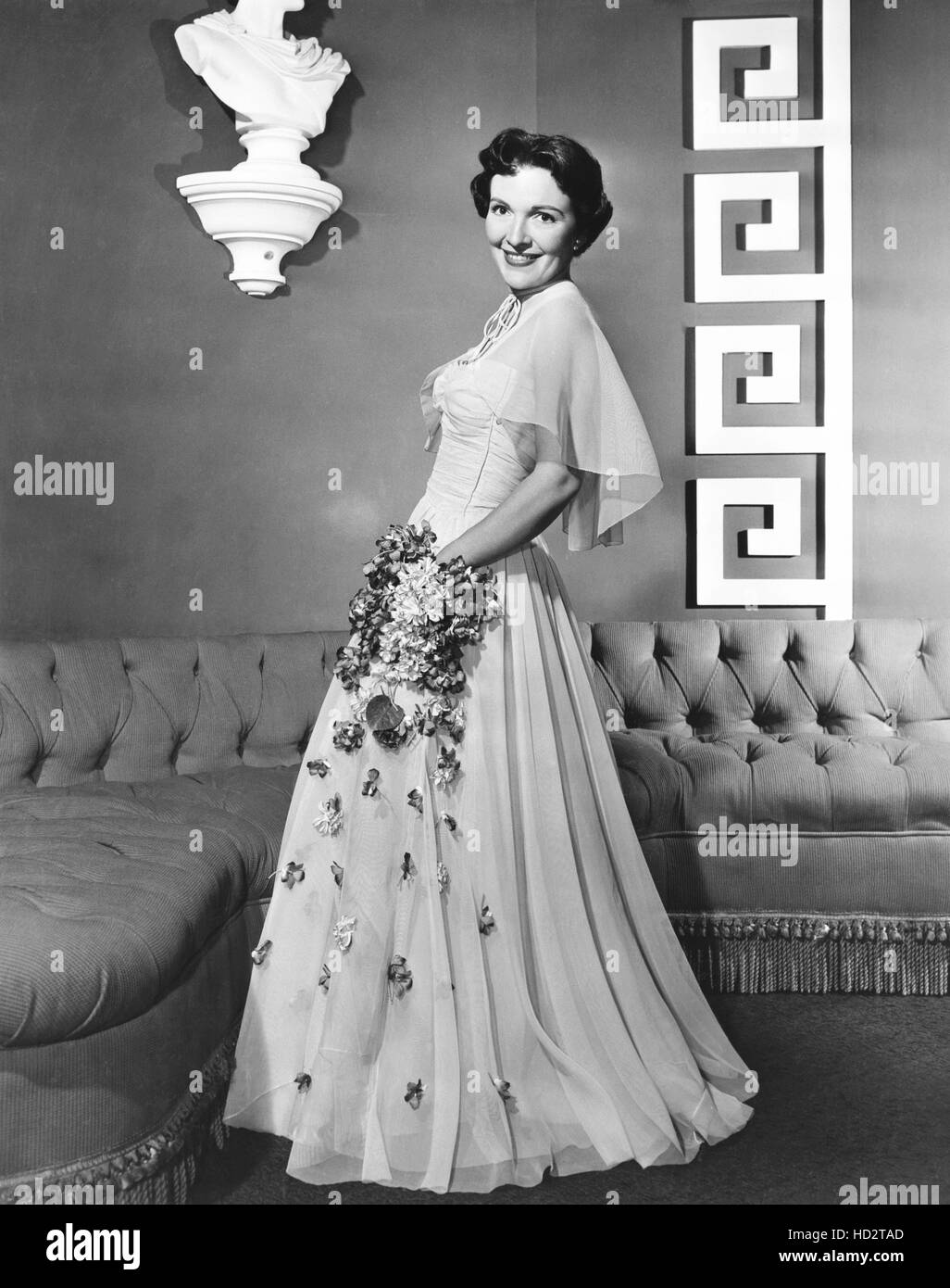 Full length ball gown hi-res stock 