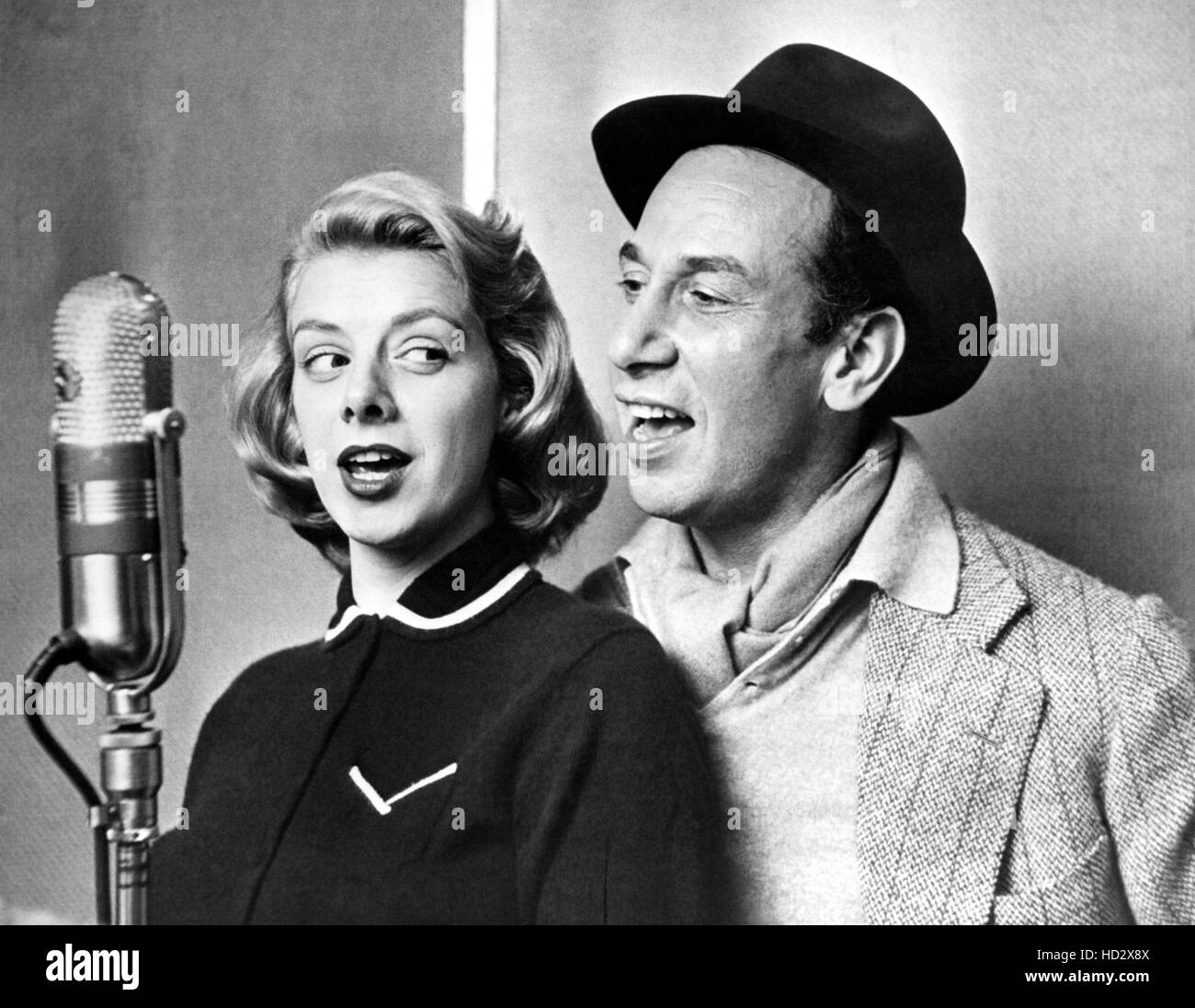 Rosemary Clooney singing with Jose Ferrer, ca. 1950s Stock Photo Alamy