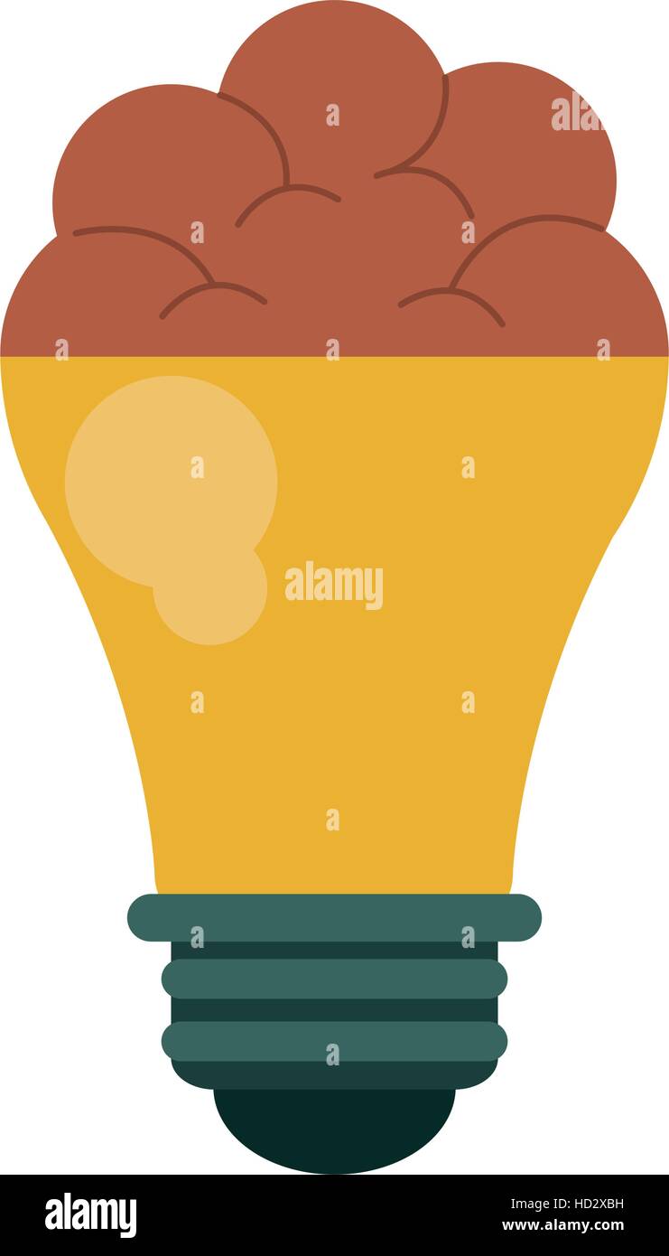 brain bulb idea innovation creative design Stock Vector Image & Art - Alamy