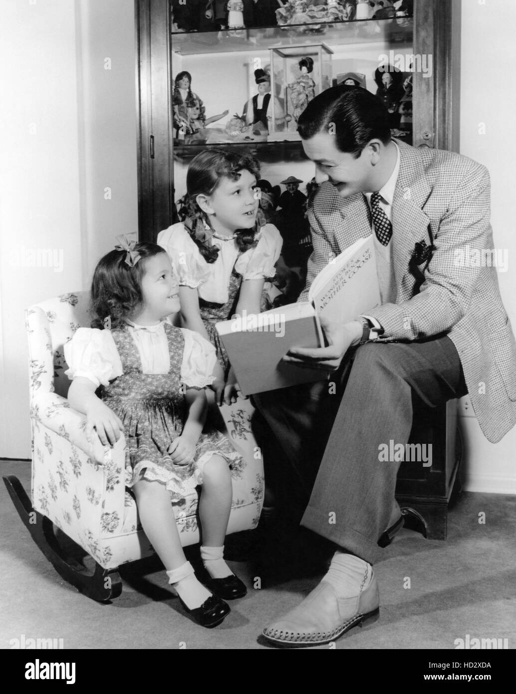 Robert Young, with his daughters, from left, Carol Ann Young, Barbara