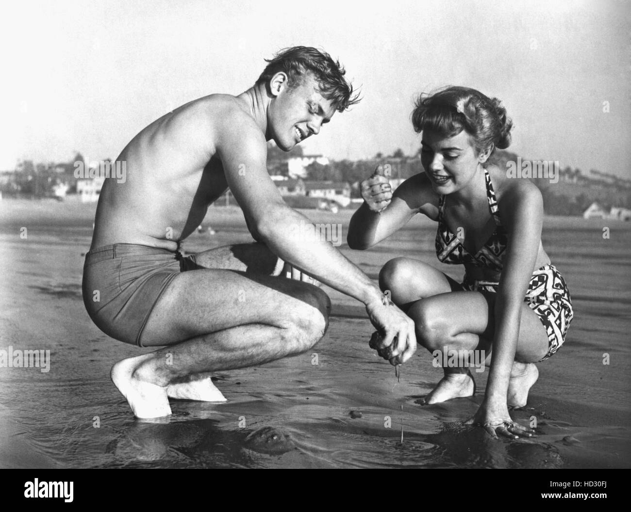 Tab Hunter, Terry Moore, ca. mid1950s Stock Photo Alamy