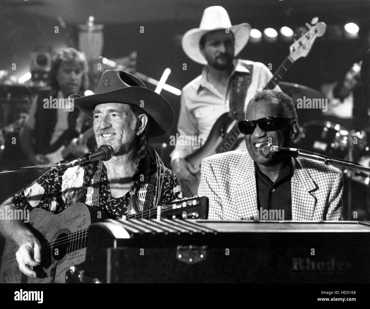 WILLIE NELSON, with Ray Charles, event and date unknown Stock Photo - Alamy