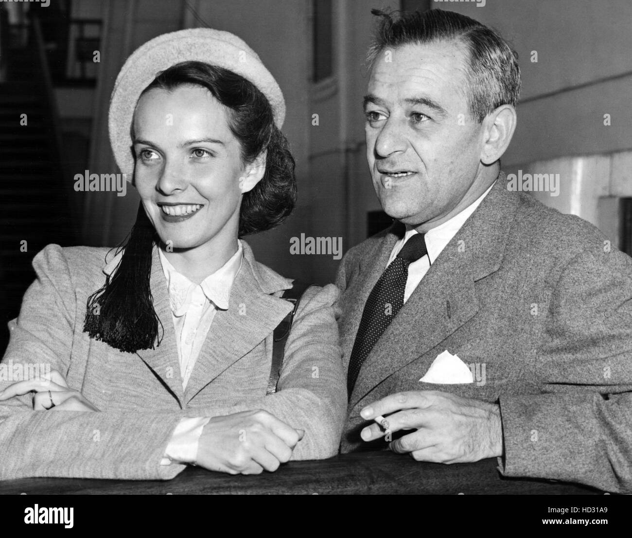 William Wyler and wife Margaret arrive in NY aboard the Queen Mary ...