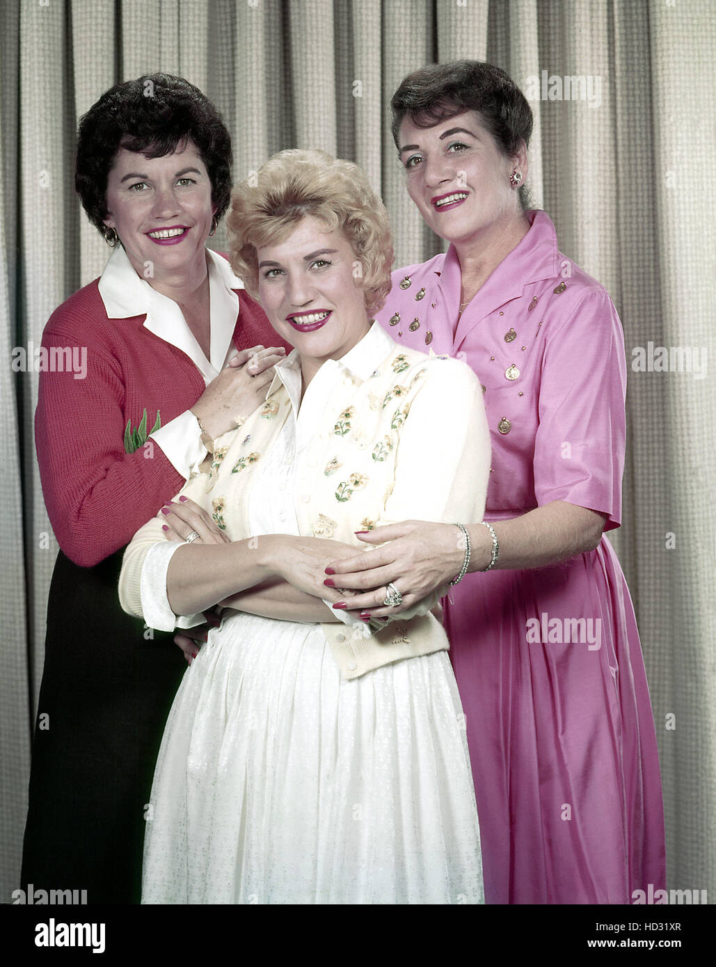 Andrews Sisters Maxene, Patty and Laverne Andrews, 1959 Stock Photo Alamy